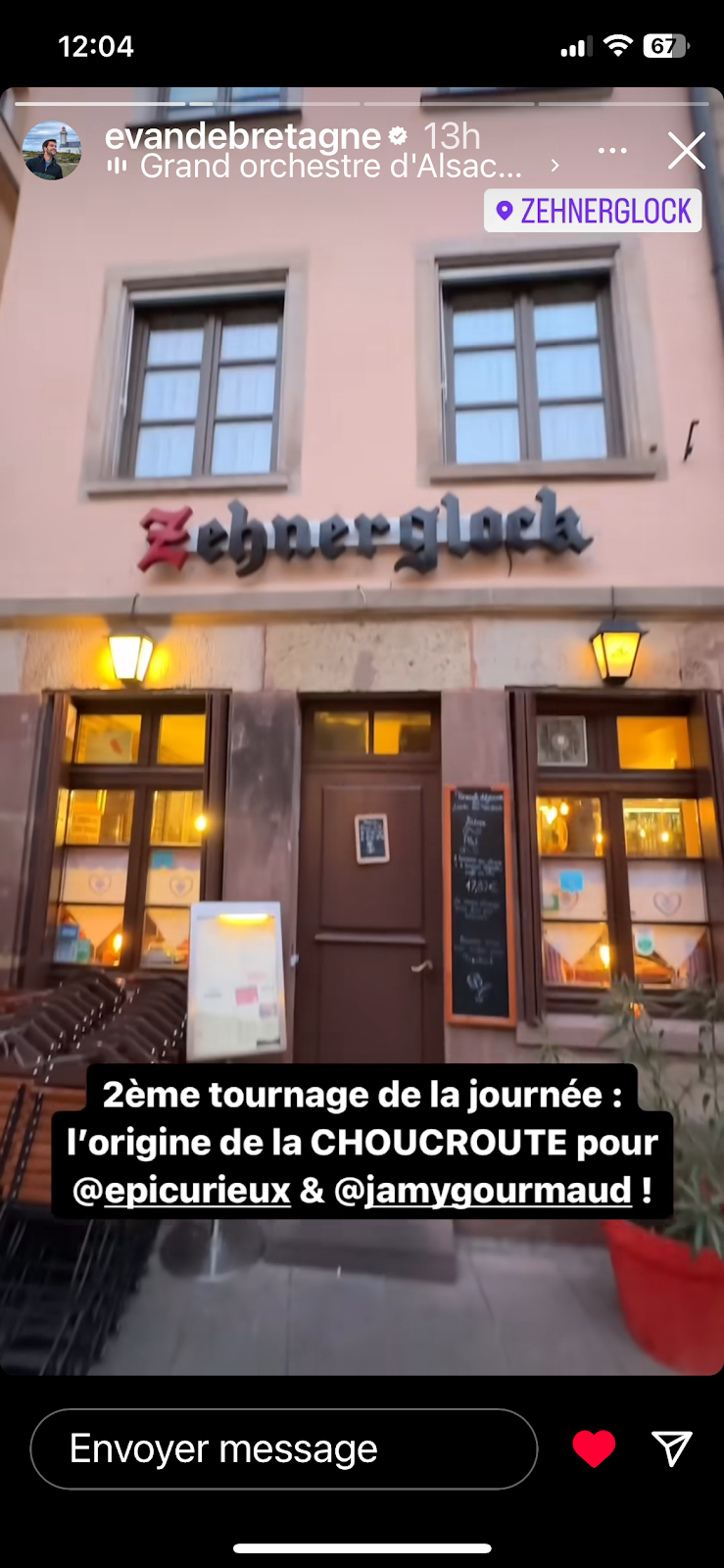 Winstub Le Zehnerglock — restaurant Alsacien à Strasbourg